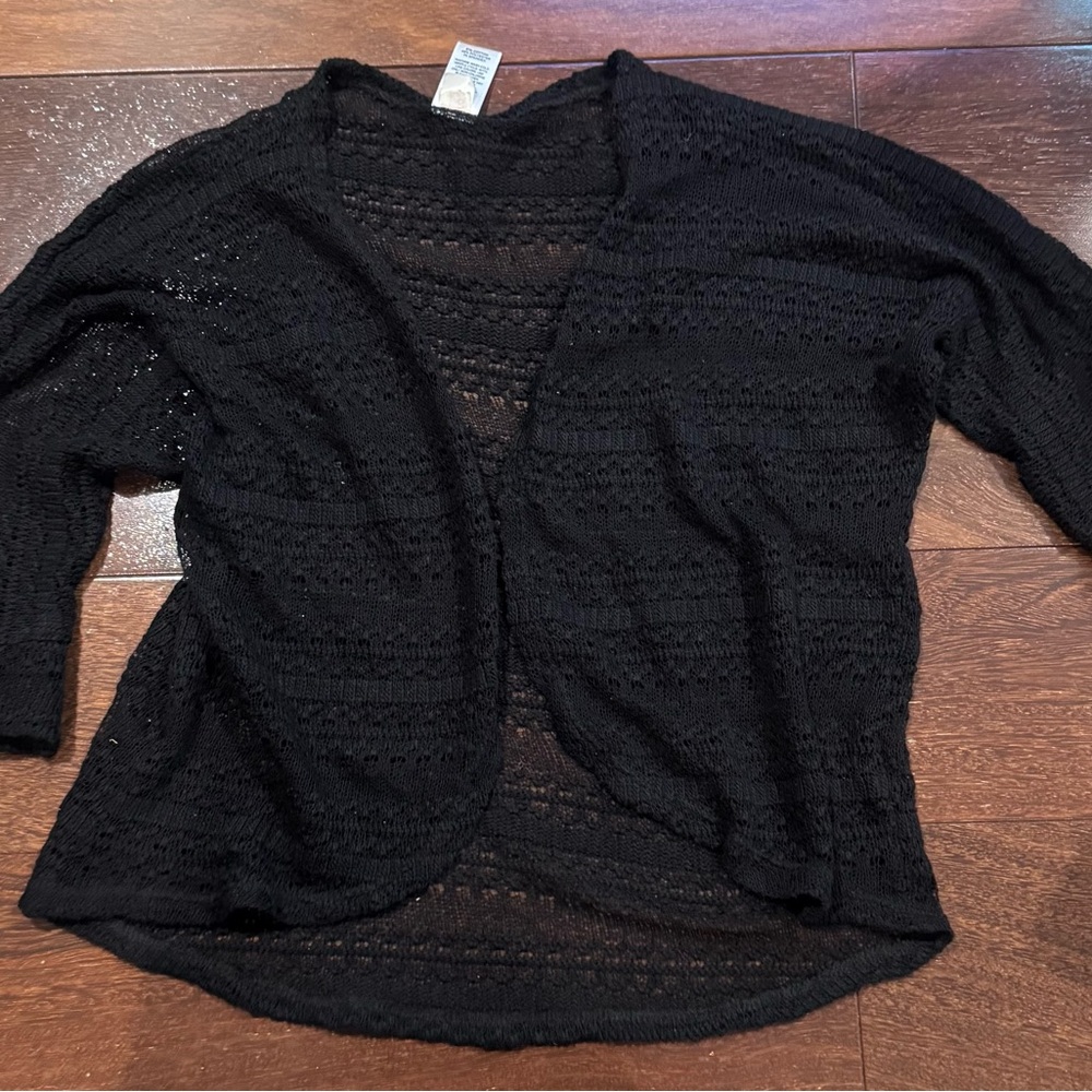 Girls cardigan sweater  total girl size S 7/8 guc